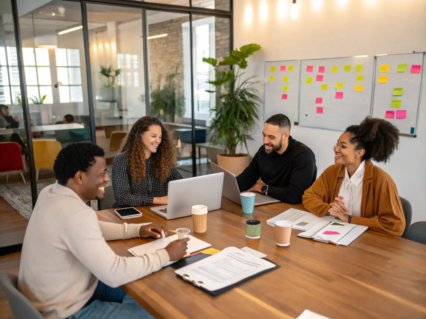 A behind-the-scenes shot of KERMHIT ASSO's team working on booking and promoting a rock band, highlighting their efforts in artist management and event promotion.